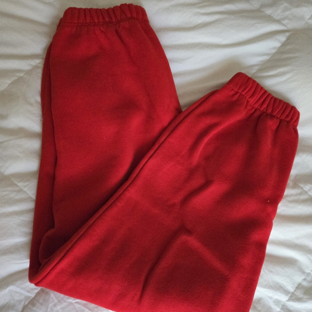Edikted Red Oversized Sweatpants